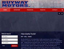 Tablet Screenshot of buywaymotors.com